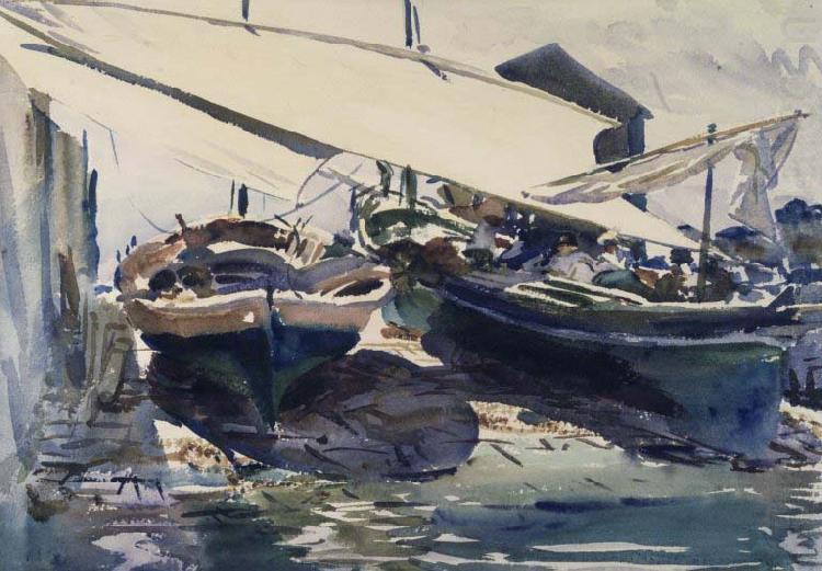 John Singer Sargent Boats Drawn Up china oil painting image